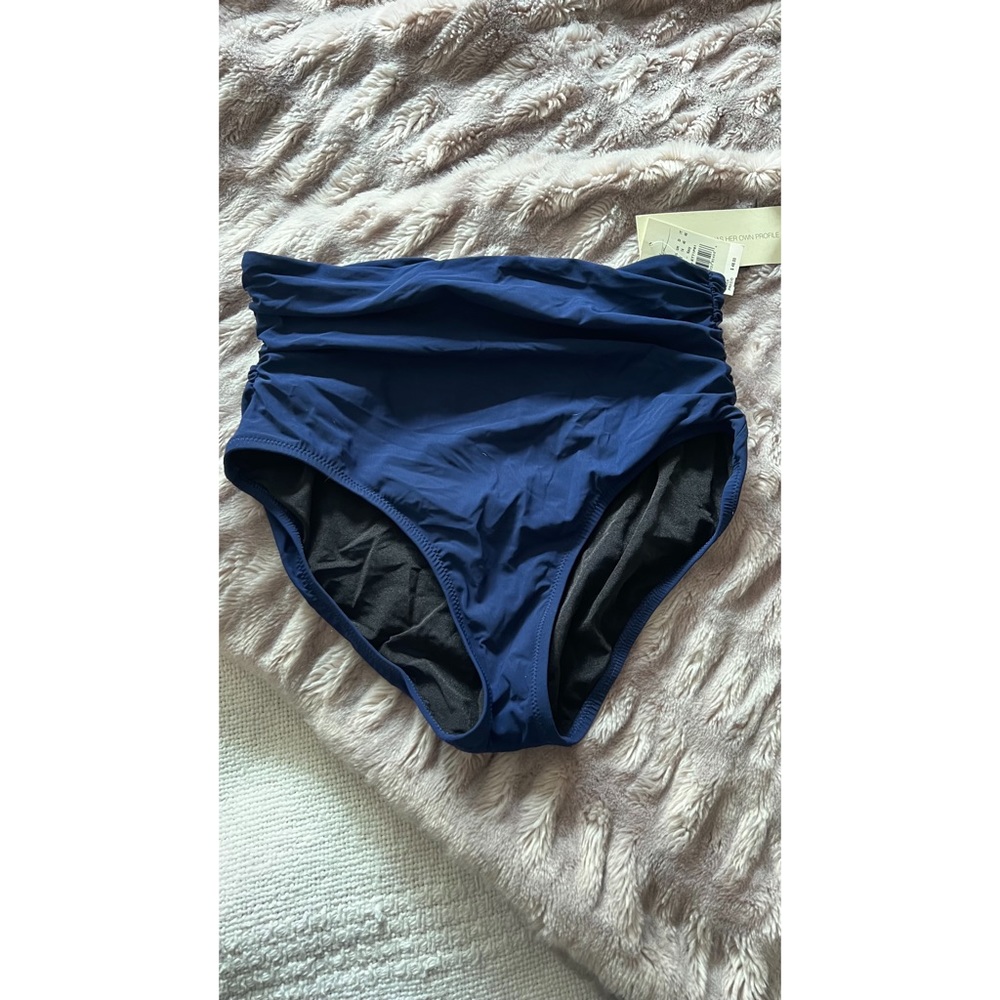 Gottex High Waist Bottom in Navy Blue Sz 12